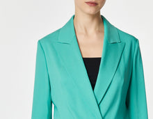 Load image into Gallery viewer, DOUBLE-BREASTED BLAZER IN STRETCHY VISCOSE CREPE WITH FABRIC-COATED BUTTONS
