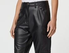 Load image into Gallery viewer, CARGO PANTS IN FAUX LEATHER
