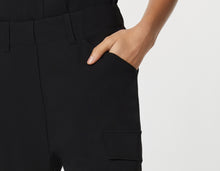 Load image into Gallery viewer, ANKLE ZIPPER CARGO PANTS IN STRETCHY VISCOSE CRÊPE
