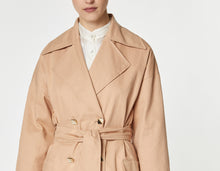 Load image into Gallery viewer, COTTON GABARDINE TRENCH COAT
