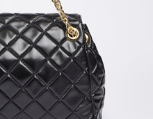 Load image into Gallery viewer, FAUX-LEATHER CONTOURED SMALL BAG WITH STITCHED DETAIL AND GOLD CG LOGO
