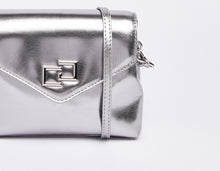 Load image into Gallery viewer, FAUX-LEATHER MINI BAG WITH CONTOURED FLAP AND CG LOGO
