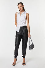 Load image into Gallery viewer, CARGO PANTS IN FAUX LEATHER
